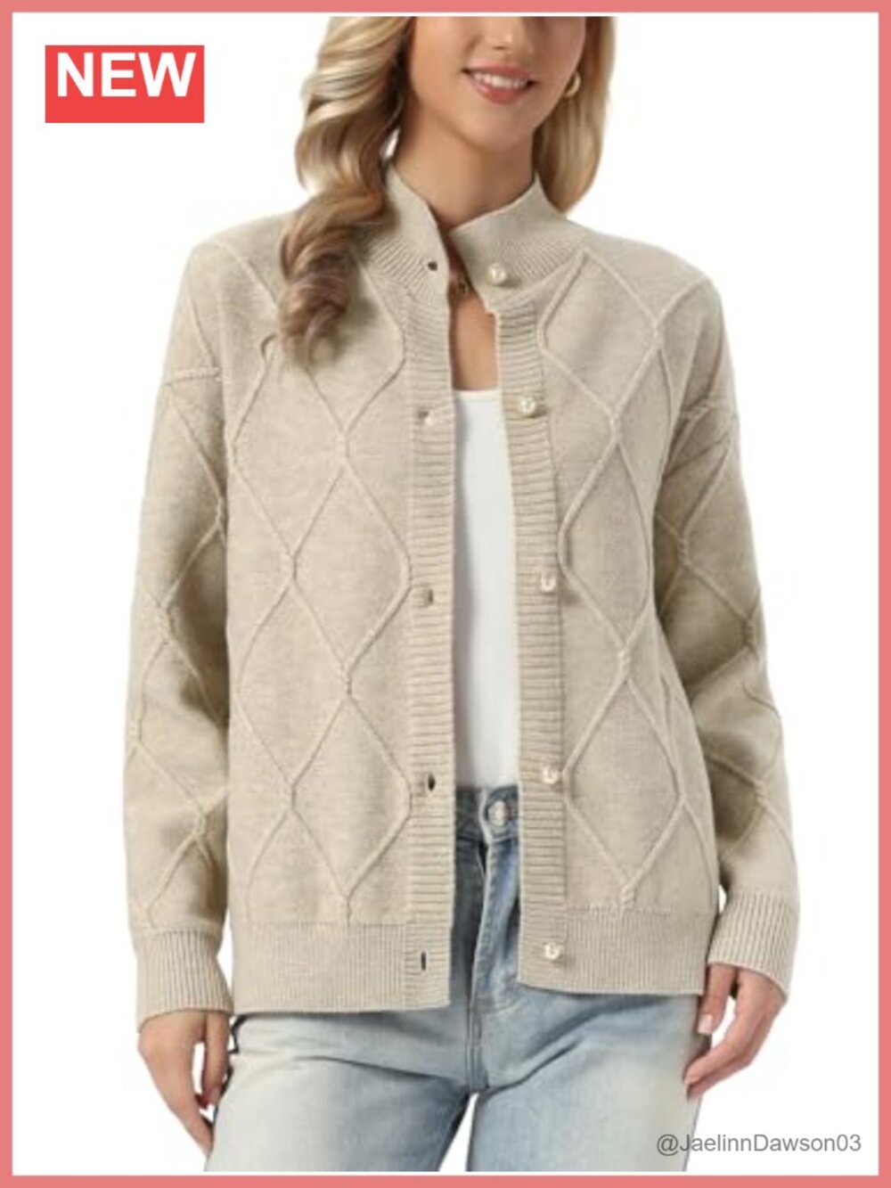 Allegra K Women's Button Down Cardigan Sweater Long Sleeve Casual Coat